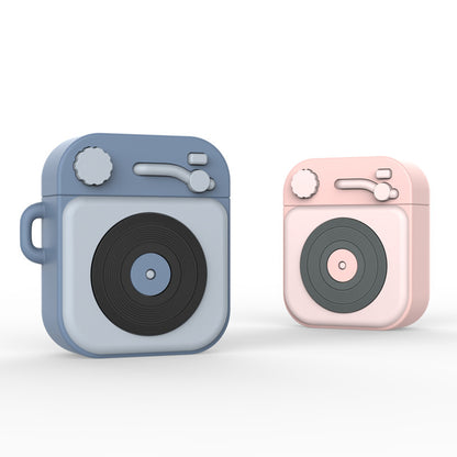 Cartoon Retro Gramophone Bluetooth Headset Silicone Case | Trendy World Goods