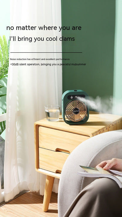 Portable USB Rechargeable Misting Fan & Air Cooler