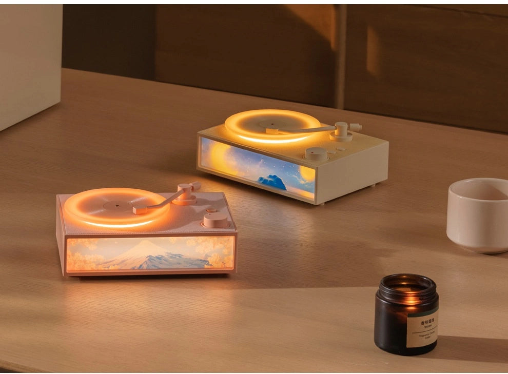 Desktop Fragrance Vinyl Bluetooth Speaker with Lighting and Call Function | Trendy World Goods