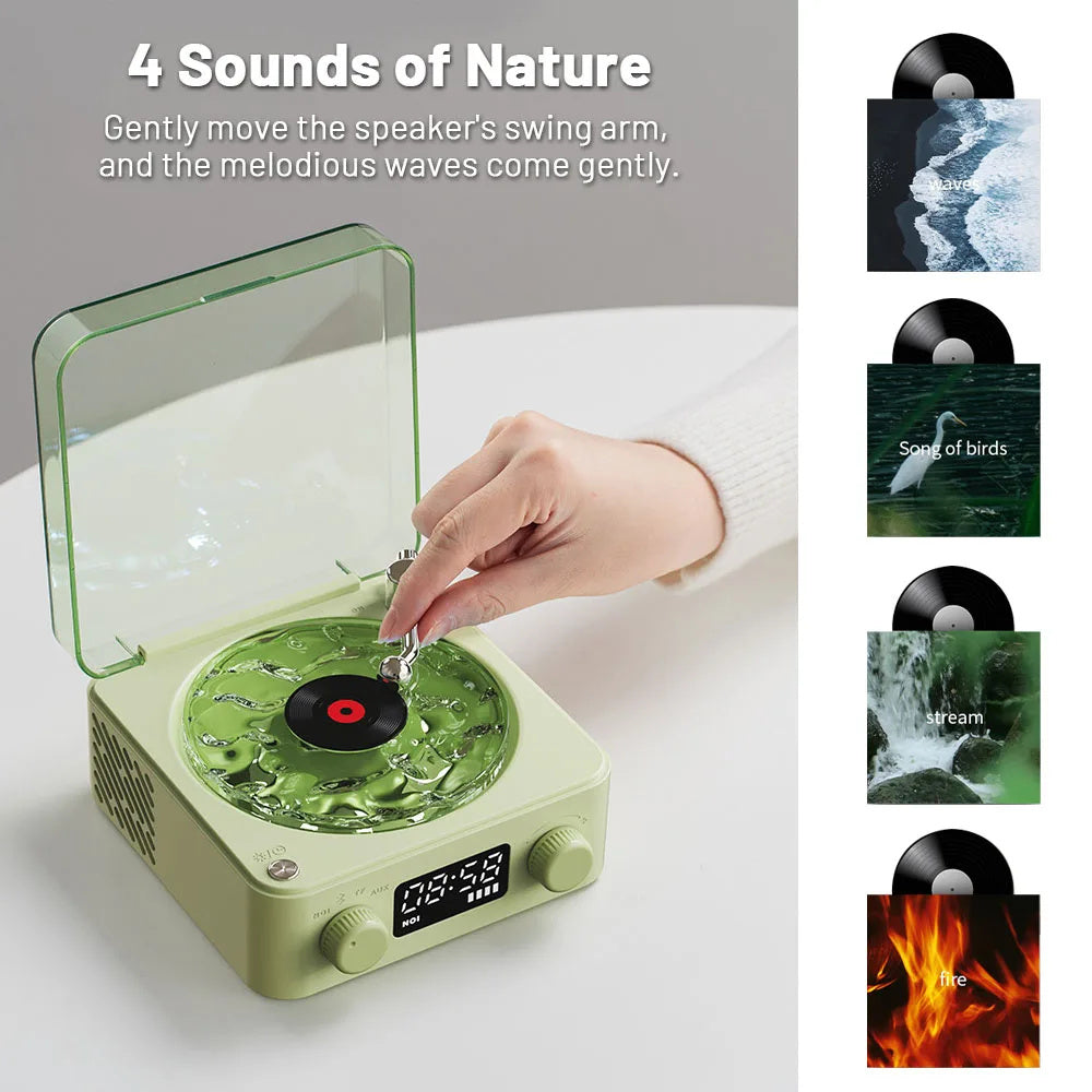 Retro Turntable Speaker with Wireless Bluetooth 5.0 | Trendy World Goods