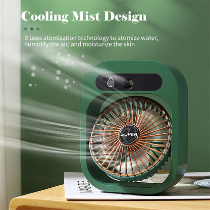 Portable USB Rechargeable Misting Fan & Air Cooler