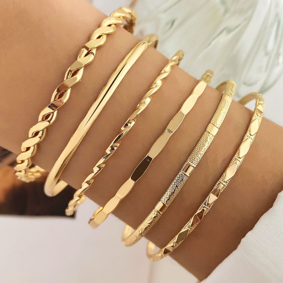 Bohemian Metal Chain Bracelet Set for Women | Trendy World Goods