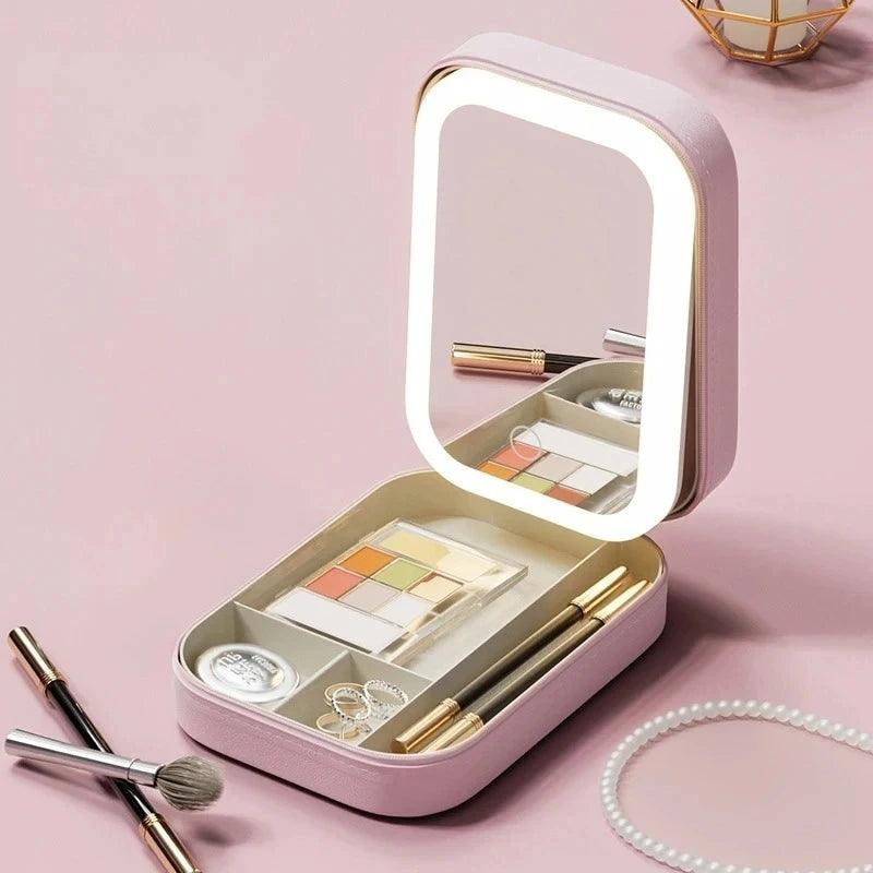 LED Makeup Box with Mirror - Trendy World Goods