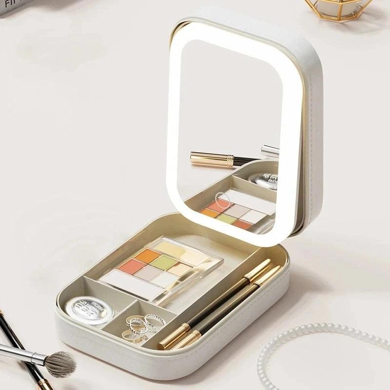 LED Makeup Box with Mirror - Trendy World Goods