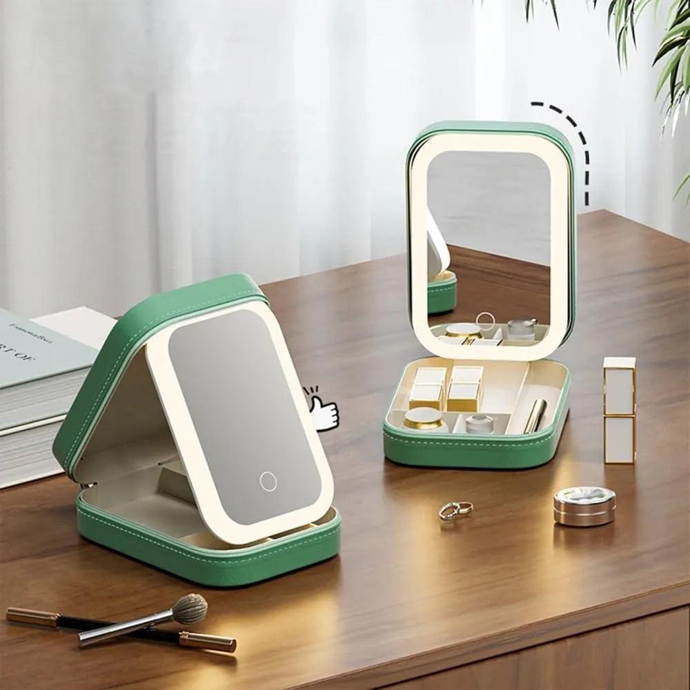 LED Makeup Box with Mirror - Trendy World Goods