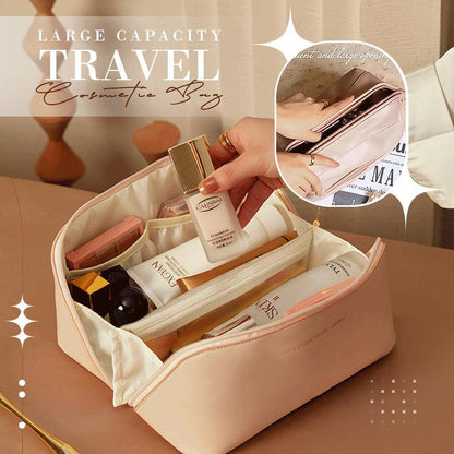 Luxurious Large Capacity Travel Cosmetic Bag – Effortlessly Organized - Trendy World Goods