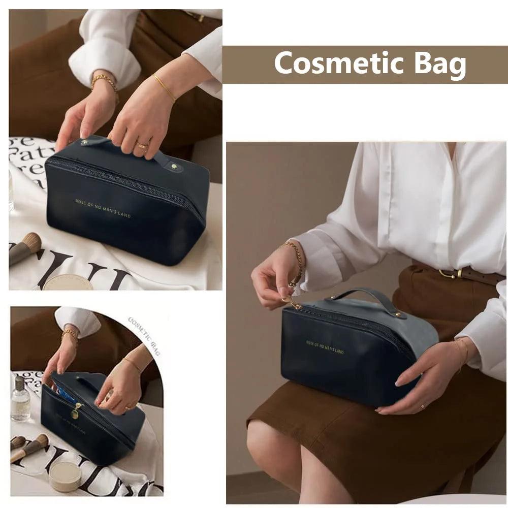 Luxurious Large Capacity Travel Cosmetic Bag – Effortlessly Organized - Trendy World Goods