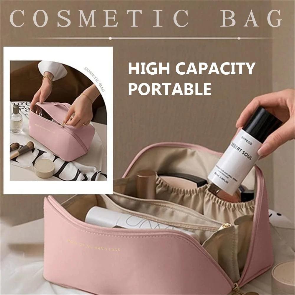 Luxurious Large Capacity Travel Cosmetic Bag – Effortlessly Organized - Trendy World Goods