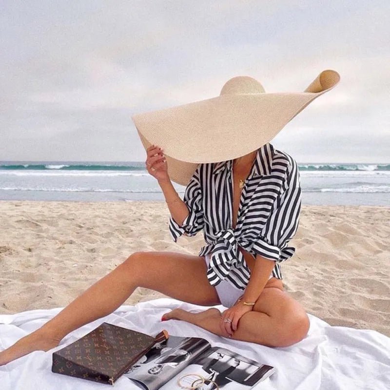 Oversized Beach Hat - The Ultimate Summer Accessory - Trendy World Goods