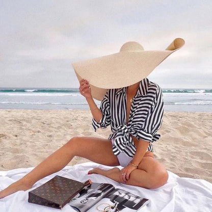 Oversized Beach Hat - The Ultimate Summer Accessory - Trendy World Goods