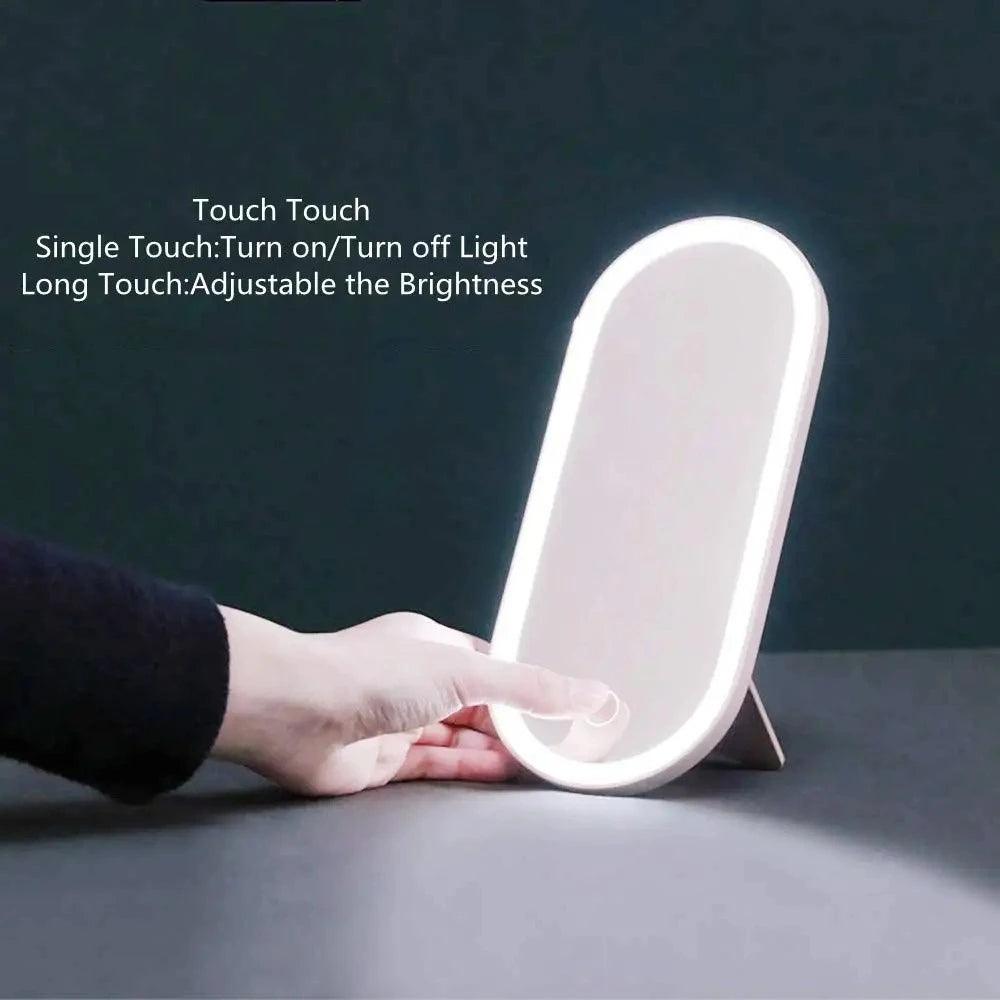 Travel LED Light Cosmetic Mirror Storage Box - Trendy World Goods